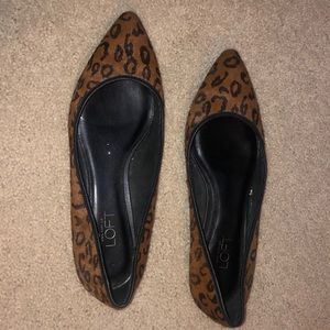 Loft cheetah flats - size 7